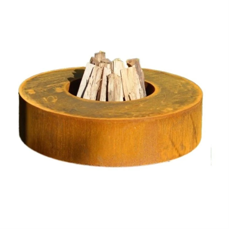 Artistic Outdoor Corten Wood Burning Stove
