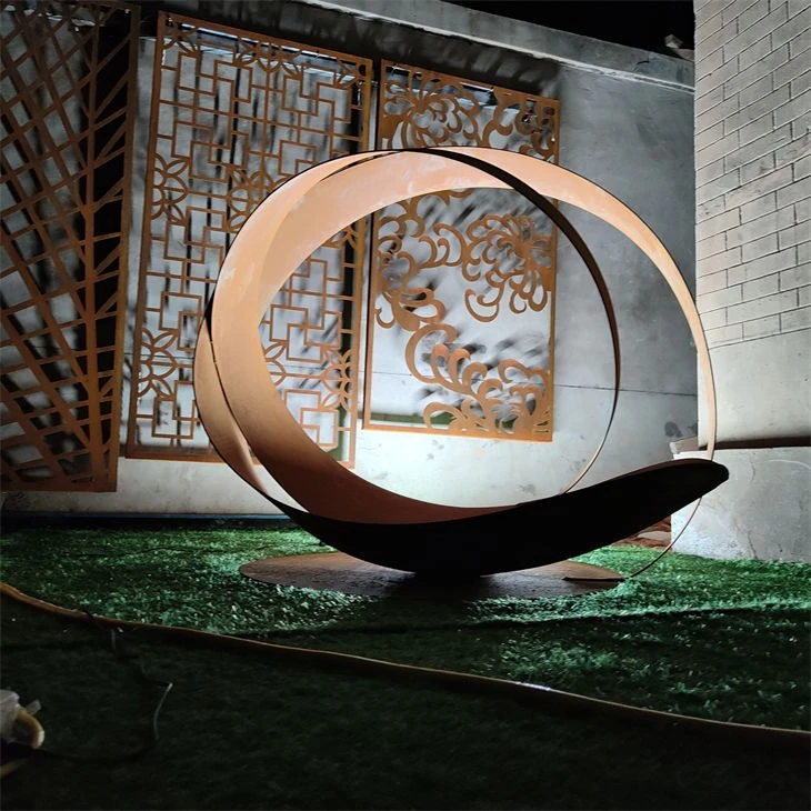 Corten Steel Ring Sculpture