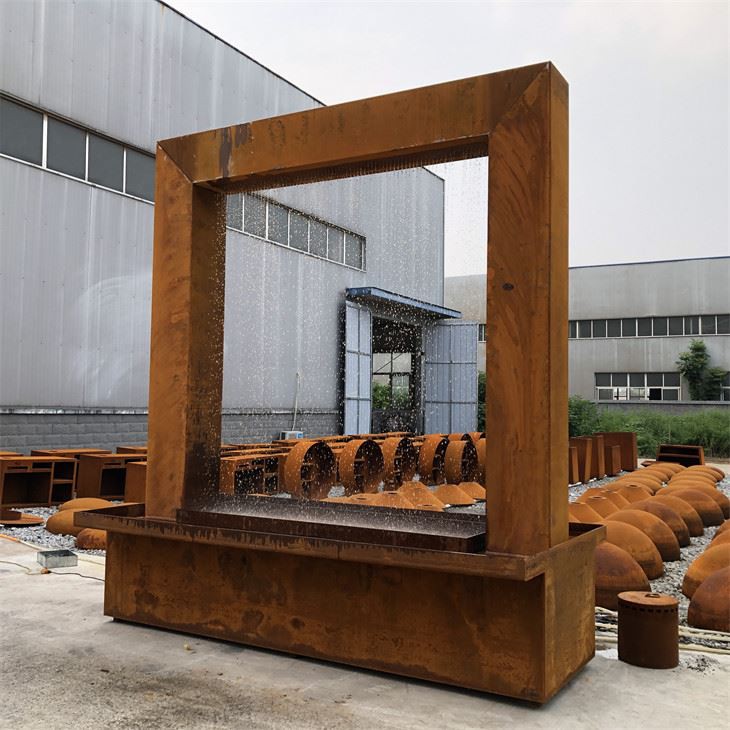 Corten čelična vodena zavjesa Vanjska karakteristika vode za dvorište