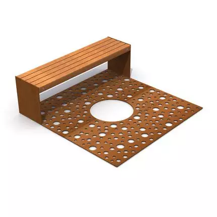Customized Circle Corten Tree Grate