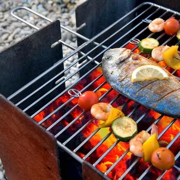 Cuboid Fire Pit Grill